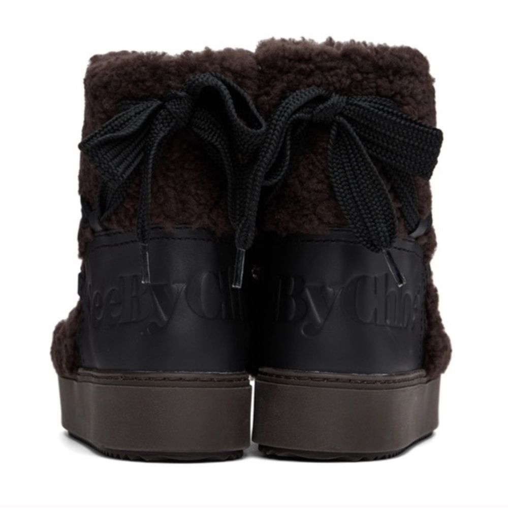 SEE BY CHLOE Brown Charlee Ankle Boots - Picture 12 of 15